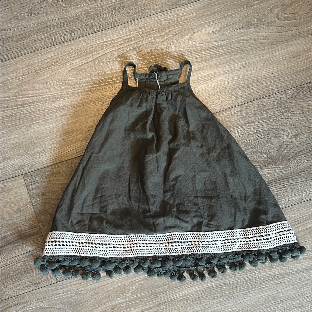 Tommy Bahama Olive Green Dress with Fringed Bottom Size 12 months